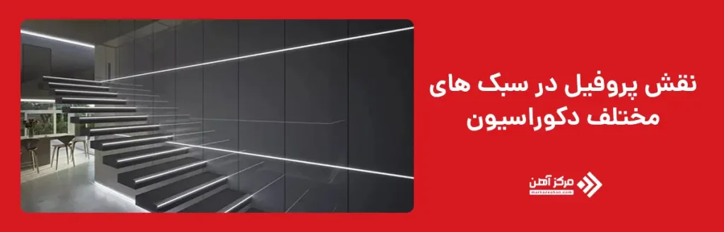 نقش پروفیل در سبک های مختلف دکوراسیون