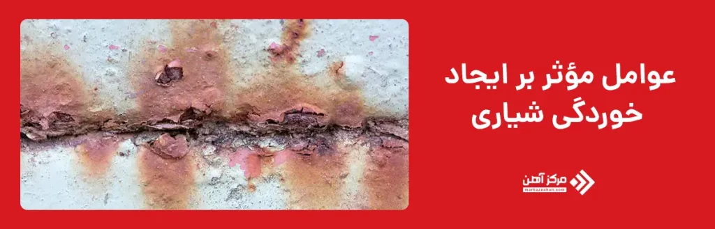 عوامل مؤثر بر ایجاد خوردگی شیاری