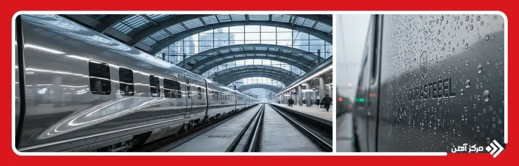 مزایا و معایب استفاده از ورق استیل در واگن های قطار