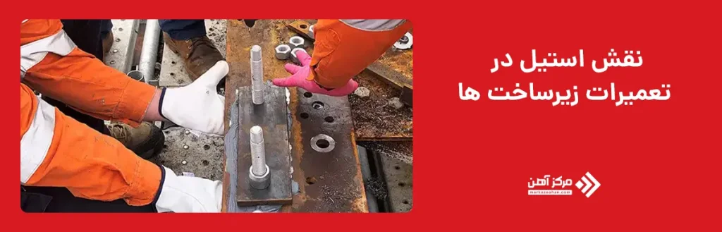 نقش استیل در تعمیرات زیرساخت‌ ها
