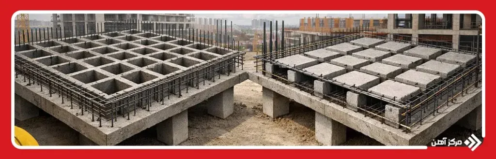 مقایسه سقف سیاک با سقف وافل