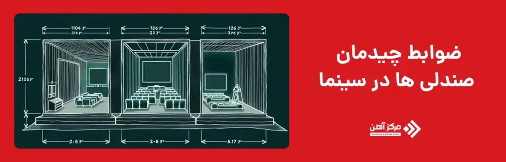 ضوابط چیدمان صندلی ها در سینما