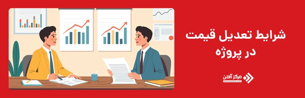 مشخص کردن شرایط تعدیل قیمت در پروژه