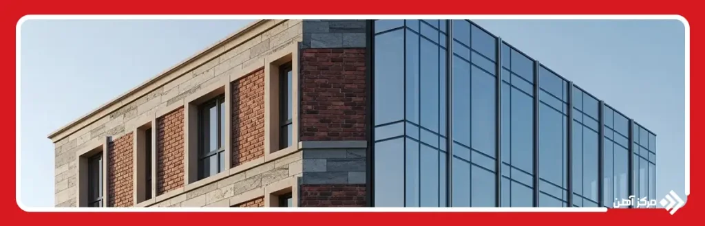 تفاوت بین نما و دیوار پرده در نصب