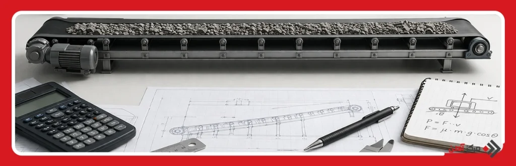 فرمول محاسبه ظرفیت حمل بار نوار نقاله