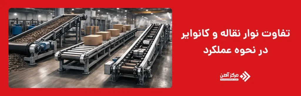 تفاوت نوار نقاله و کانوایر در عملکرد