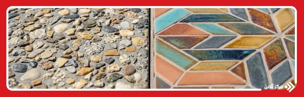 تفاوت واش بتن و موزاییک