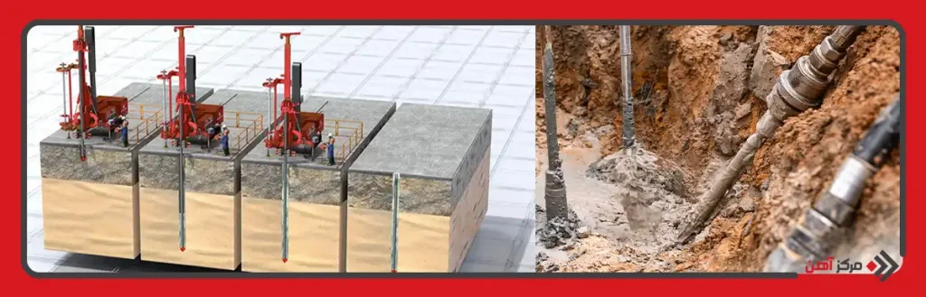 مراحل اجرای بهسازی خاک به روش تزریق