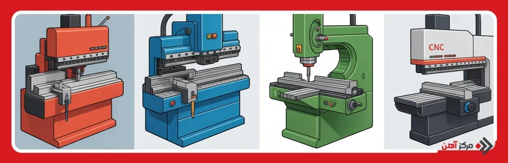 انواع دستگاه خم کن ورق