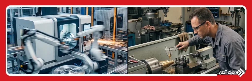 سرعت تولید، مهم ترین تفاوت ماشینکاری CNC و ماشینکاری سنتی