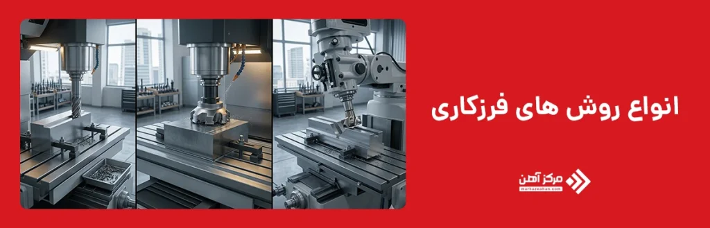 انواع روش‌ های فرزکاری