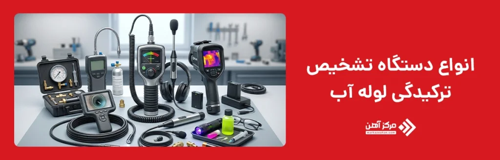 انواع دستگاه تشخیص ترکیدگی لوله آب 