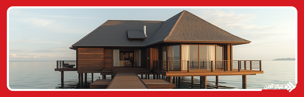 ساخت ویلا روی آب در شمال