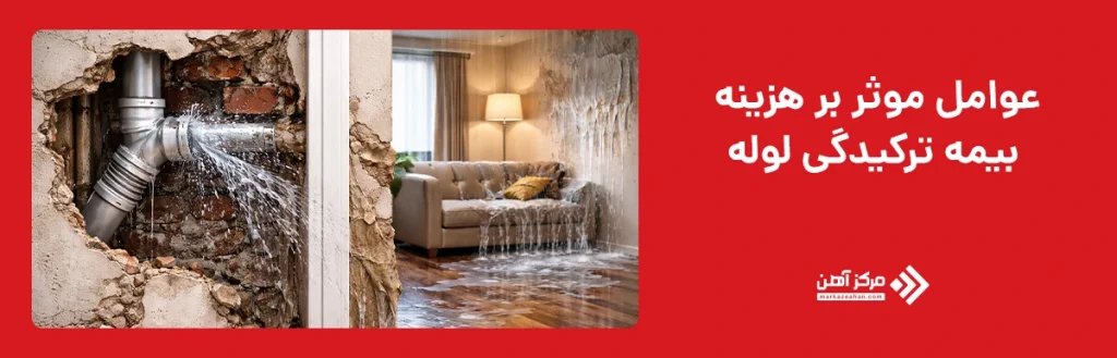 عوامل موثر بر هزینه بیمه ترکیدگی لوله