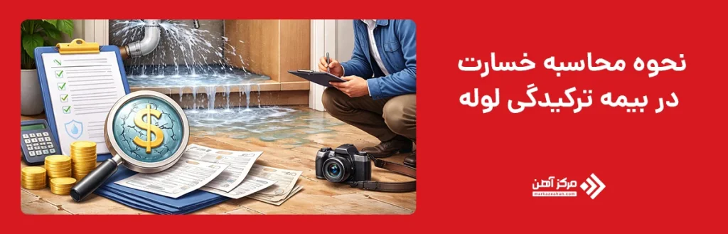 نحوه محاسبه خسارت در بیمه ترکیدگی لوله