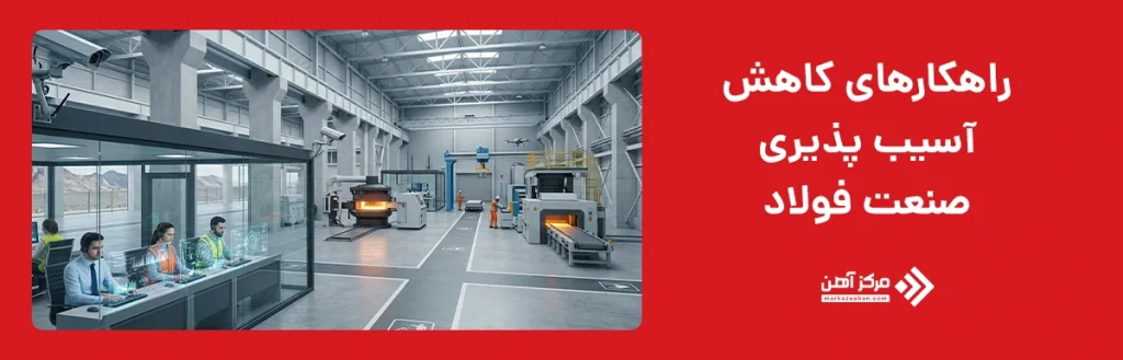 راهکارهای کاهش آسیب‌ پذیری صنعت فولاد