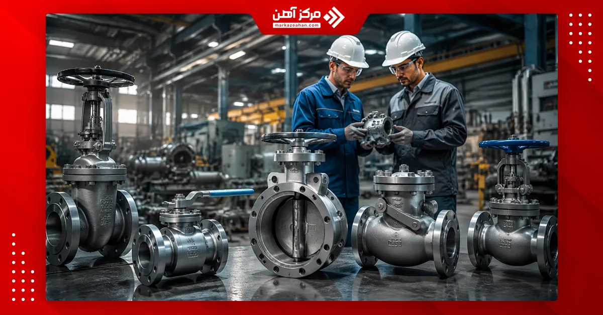 شیر صنعتی چیست؟ بررسی انواع ولو صنعتی - مرکزآهن