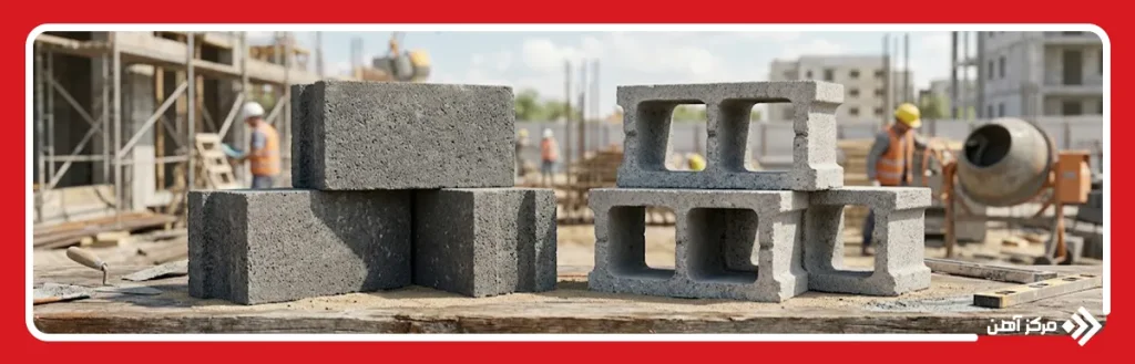 تفاوت بلوک سیمانی توپر و توخالی