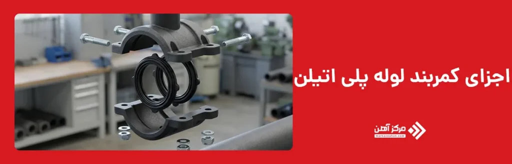 اجزای کمربند لوله پلی اتیلن