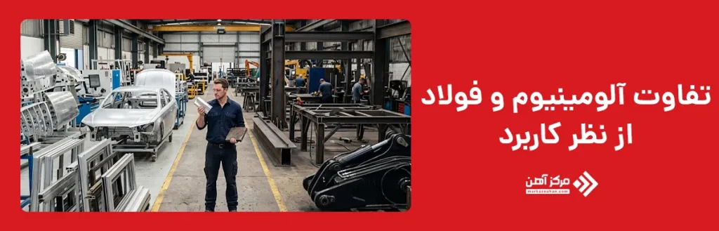 تفاوت آلومینیوم و فولاد از نظر کاربرد
