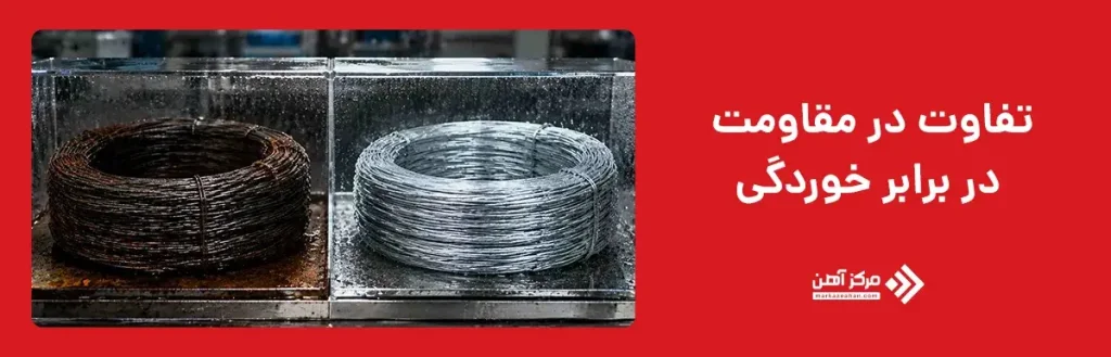 تفاوت در مقاومت در برابر خوردگی