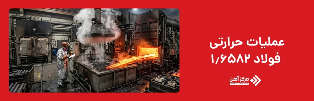 عملیات حرارتی فولاد 1.6582