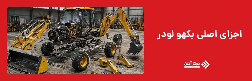 اجزای اصلی بکهو لودر