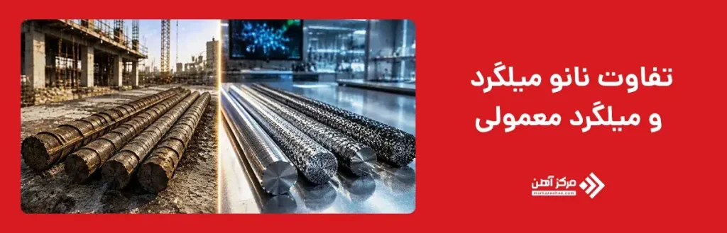 تفاوت نانو میلگرد و میلگرد معمولی
