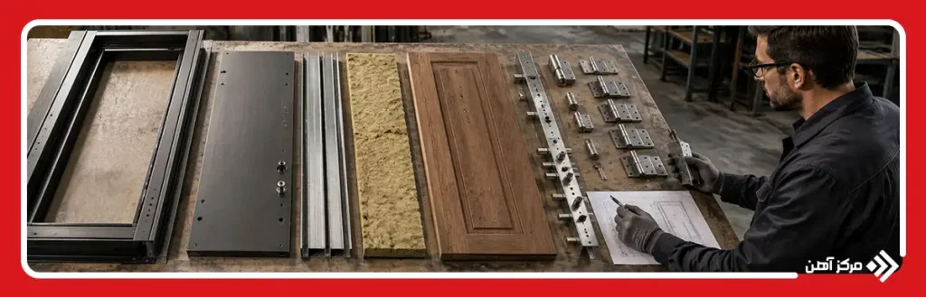 اجزای اصلی درب ضد سرقت