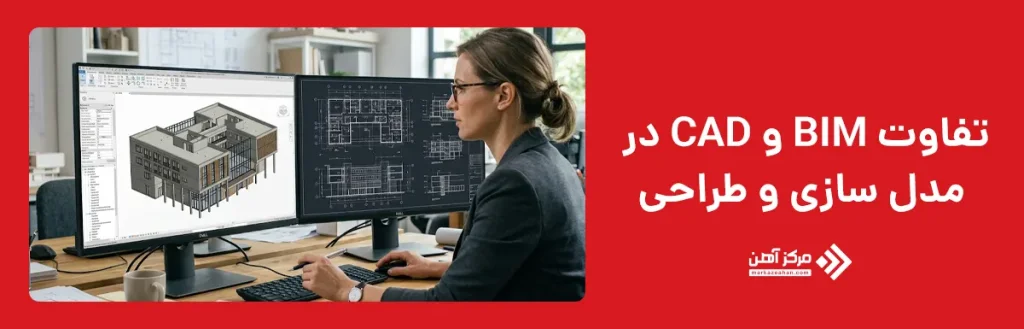 تفاوت BIM و CAD در مدل سازی و طراحی