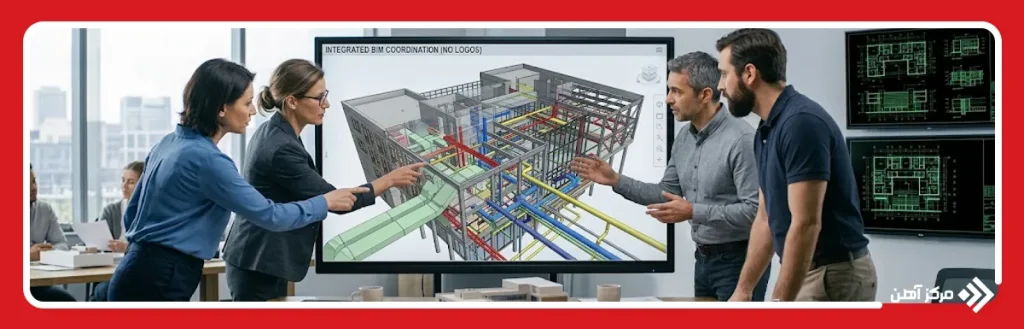 مقایسه BIM و CAD در همکاری بین تیم ها