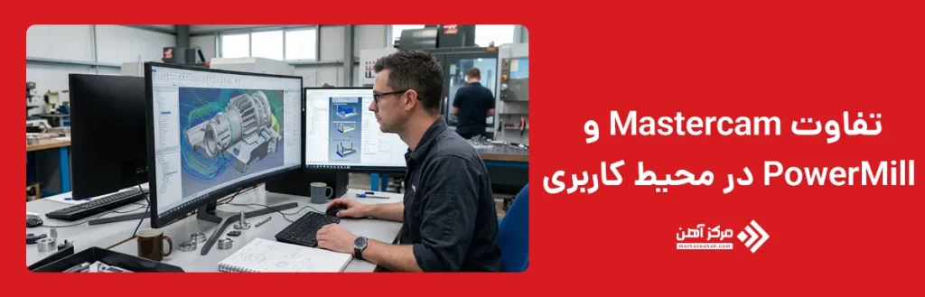 تفاوت Mastercam و PowerMill در محیط کاربری