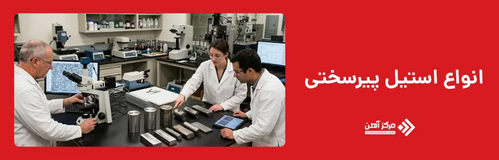 انواع استیل پیرسختی