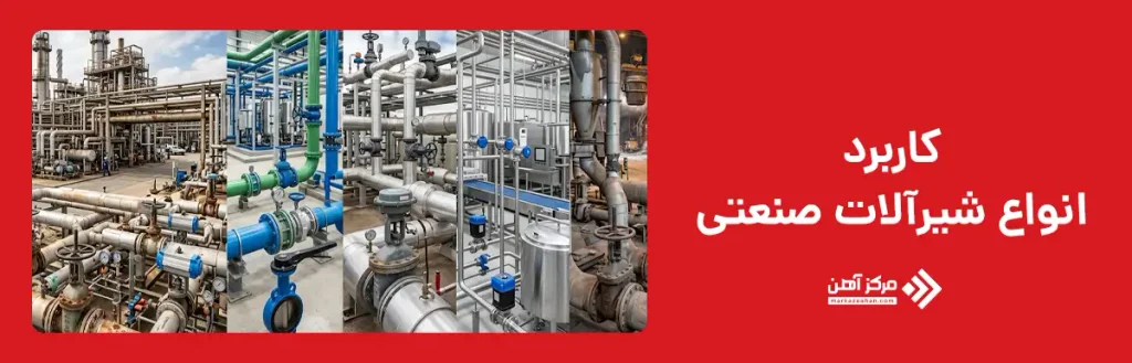 کاربرد انواع شیرآلات صنعتی
