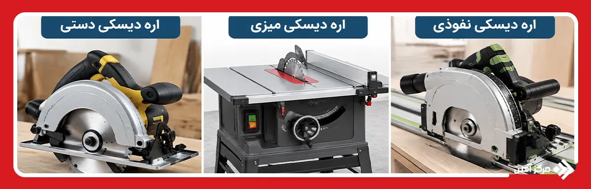 انواع اره دیسکی بر اساس ساختار