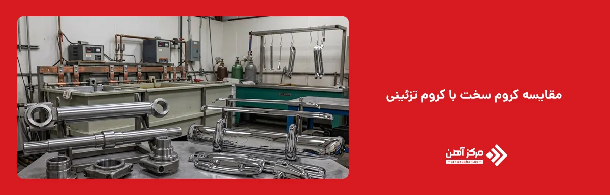 مقایسه کروم سخت با کروم تزئینی