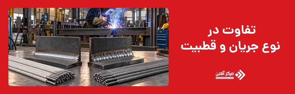 تفاوت در نوع جریان و قطبیت