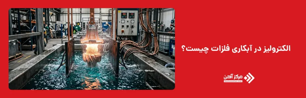 الکترولیز در آبکاری فلزات چیست؟