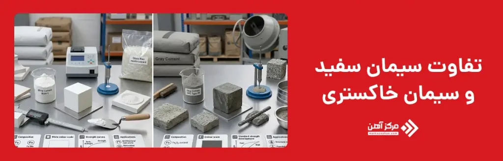 تفاوت سیمان سفید و سیمان خاکستری
