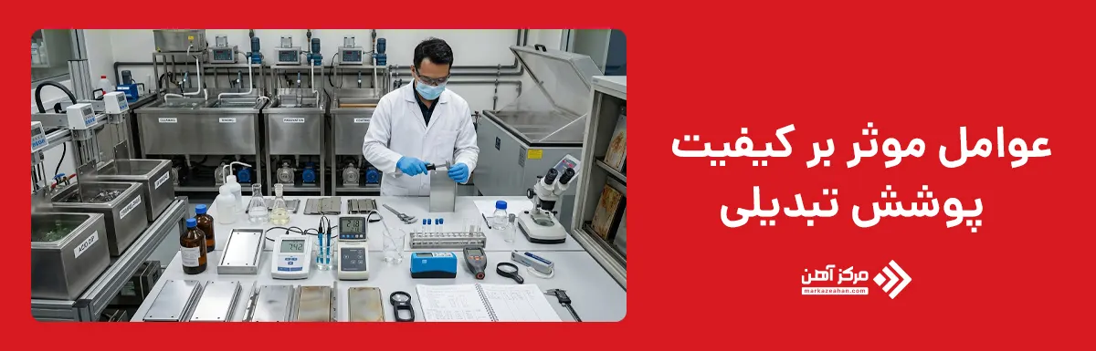 عوامل موثر بر کیفیت پوشش تبدیلی