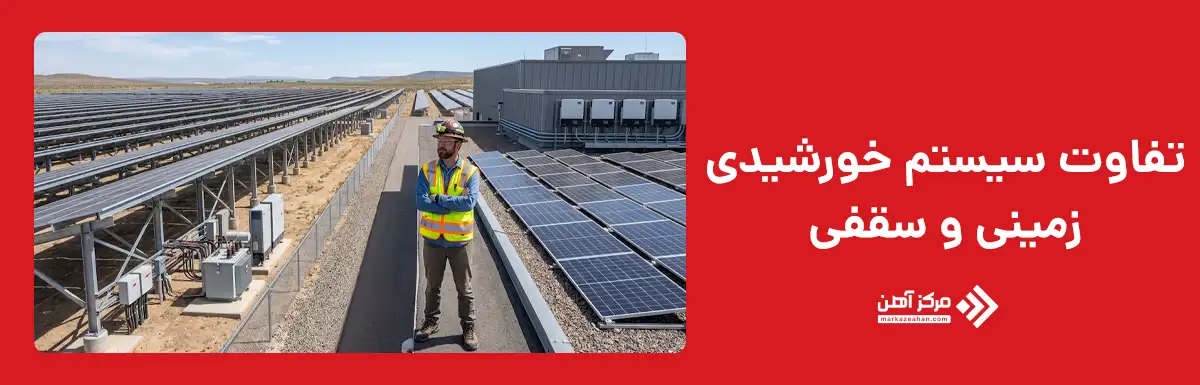 تفاوت سیستم خورشیدی زمینی و سقفی