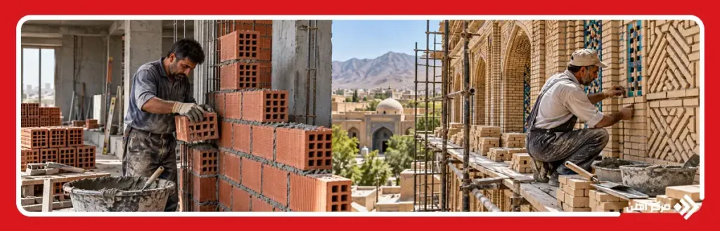 تفاوت آجر بهمنی با آجر قزاقی در کاربردهای ساختمانی و نماکاری