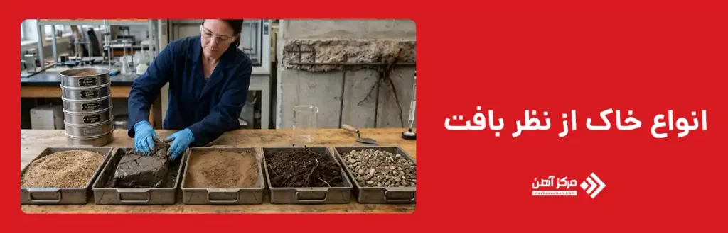 انواع خاک از نظر بافت