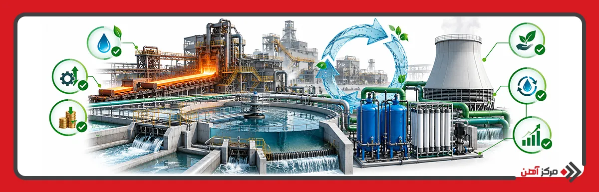 مزایای تصفیه و بازچرخانی آب در صنعت فولاد